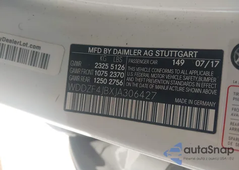 2018 Mercedes-Benz E 300 from USA, damaged, VIN WDDZF4JBXJA306427